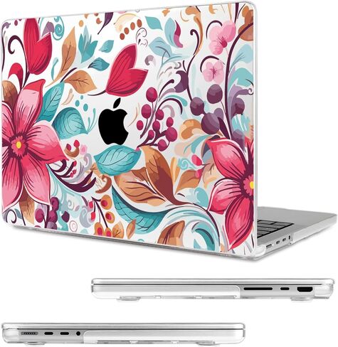 Compatible with MacBook Pro 14 inch Case (2021-2024, M4/M3/M2/M1 Pro/Max), Plastic Hard Shell Case Cover for MacBook Pro 14", Abstract Flower in Saudi Arabia