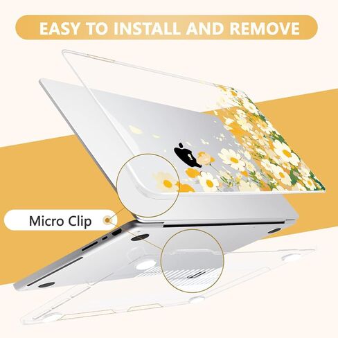 Compatible with MacBook Pro 14 inch Case (2021-2024, M4/M3/M2/M1 Pro/Max), Plastic Hard Shell Case Cover for MacBook Pro 14", Abstract Flower in Saudi Arabia