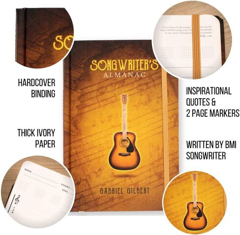 IVIDEOSONGS Songwriter's Notebook 5x8 in • Ivory Matte-Finished Music Notebook • 80 Page Hardcover Music Staff Paper Manuscript Paper Notebook Music Journal • 150 Free Music Lessons in Saudi Arabia