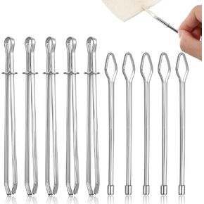 dimeho 10pcs diy rope threader clip draphring threader أداة الرباط المعاد