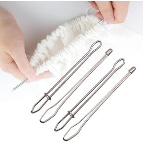 4PCS DIY ROPE THEARDER CLIP ، 2025 THEWSER THEARDER جديد | أداة ملصقات للخياطة السهلة للمعادن لاستبدال السكر في هوديس ، سروال ، معاطف وملحقات الخياطة