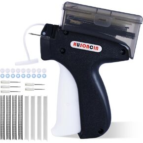 Stitch Gun Quick Clothing Fixer ، Tag Gun for Cloths ، Micro Stitch Gun for Cloths ، مع 6 إبر ، 1600 مثبتات ، 100 أزرار ، مسدس علامات متعدد الاستخدامات لأي حالة استخدام