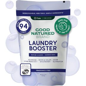 Good Natured Brand | Natural Enzyme Laundry Booster | Stain & Odor Remover | Hypoallergenic, Safe for Sensitive Skin | Eco-Friendly | Fragrance-Free | 47oz, 94 Loads