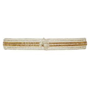 Garters - The Oh So Boho Crystal Sparkle Quartz Wedding Garter, Sparkly Rhinestone Crystal Garter With Infinity Love Symbolism and Stylish Design, Bling Garter