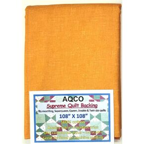 Quilt Backing, King, Seamless, from AQCO, Blender Orange, 108""x108""