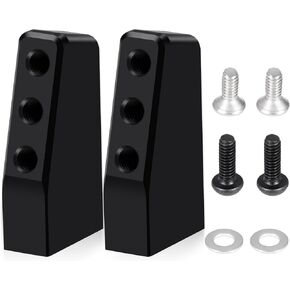 Black RC Aluminium Servo Mount Set Ewdrads Probs Assories for Losi 1/16 Mini-B 1/18 Mini-T 2.0 RC Carler Car Buggy-2PC Set Black