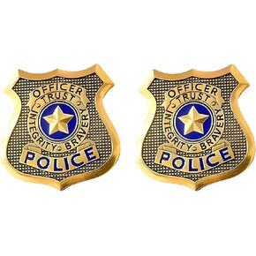 2 Pcs America Police Badge, Cosplay Props, Police Pin, Sheriff Cop Badge Pin