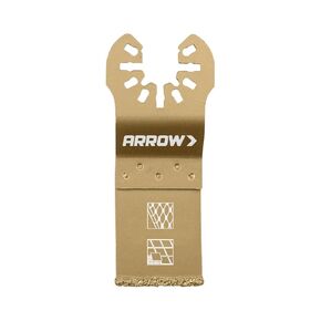 Arrow OSC4MT-1 Diamond Grit Oscillating Tool Boot Saw Blade for Brick Mortar and Tile Grout, Universal, Fits Most Multitools, 2-1/4 Inch