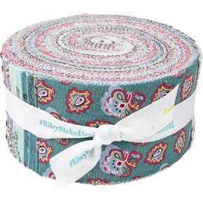 Jane Austen's House Mansfield Park Rolie Polie 40 2.5-inch Strips Jelly Roll Riley Blake RP-15190-40