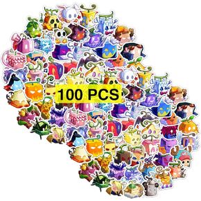 GTOTd Anime Video Game Stickers (100 pcs) Gifts AI Kawaii Gaming Sticker Merch Party Supplies Wall Art Room Decor Decals Vinyls for Laptop Waterbottle Phone Adults Teens Kids.