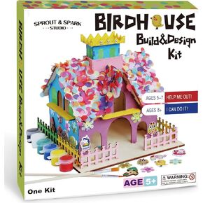 طقم Sprout & Spark Studio Birdhouse للأطفال الذين تتراوح أعمارهن