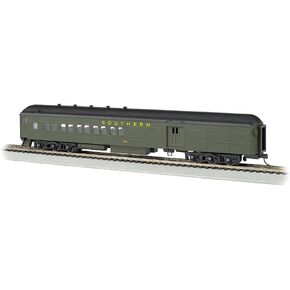 Bachmann Industries Southern #654 2 Window Door Ho Scale 72' Heavyweight Combine Car with Lighted Interior