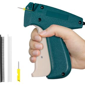 Mini Stitch Gun للملابس ، غرزة ناعمة ، غرزة مستويات ملابس سريعة الخياطة خياطة خياطة خياطة hemming Quick Stitch Tagginn بنادق مع 2 إبر ، 2500 أسود و 2500 أبيض 4.4 ملم السحرة (أخضر)