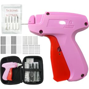 5 Pack Micro Stitch Gun for Clothes, Handheld Stitch Gun Quick Clothing Fixer – Mini Sewing Micro Tagging Gun with 5 Needles, 3000 Fasteners Black & White, 144 White Buttons & Solid Case Included
