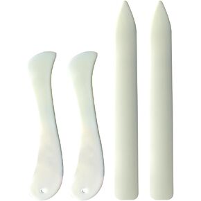 4 PCS Plastic Bone Folder Paper Creaser مجموعة للتسجيل ، والطي ، والكتب ، والكتب ، والحرف الجلدية ، والأوريغامي لأدوات صنع البطاقات المصنوعة من الحرف اليدوية للبطاقات