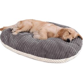 Patas Lague Reversible Orthopedic Dog Bed for Medium Dogs 30''x20'', Memory Foam Supportive Therapy Fillings Deep Sleep Pet Beds with Removable Cover Soft Warm Washable Cat Cuddler Bed Purple
