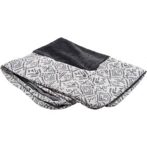 غلاف سرير الكلب البديل في Furhaven أفخم وجنوب غرب كيليم على طراز الأريكة ، قابلة للغسل الماكينة-Boulder Gray ، Jumbo (X-Large)