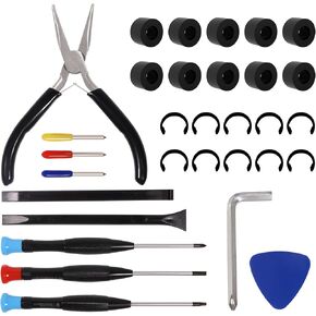 Rubber Roller Replacement Compatible with Cricut Maker/Maker 3, Mat Guide Rubbers for Cricut Repair Accessories (Black)