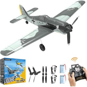 Volantexrc RC Planes for Adults, FW190 Fighter 4-CH RTF RC Airplane, One-Key Aerobatic, Stable and Safe with Xpilot Stabilization System, Suitable for Outdoor Activity