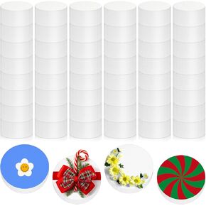 Henoyso 48 PCS 4 × 4 × 1 بوصة دوائر رغوية للحرف اليدوية مستديرة أقراص رغوة البوليسترين لفنون DIY Supplies Friendly Bracelet Garland Dright