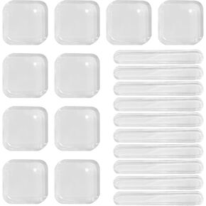 20 PCS DOOR STOP WARTROMORS ، حماة حائط الباب المستعبدين ، صامتة ، 10 أجزاء من شرائح المصد (2.36 بوصة × 3.93 بوصة)