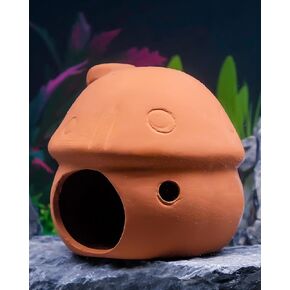Uniclife Aquarium Mushroom House, Resin Fish Tank Decoration Cottage Ornament for Fish Tank Landscape Aquarium Hideout Hideaway Spawning Cave Decor for Shrimp Betta Goldfish and Reptiles