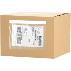 7.5 "X5.5" الأكمام الملصقات الشحن ، أكياس ملصق شحن لاصق واضحة ، مغلفات قائمة التعبئة ، لتغليف الملصقات/فييلز ، 200 عبوة.