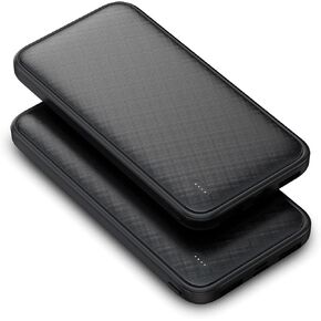 Portable Charger 2-Pack 10000mAh, Slim Fast Charging Power Bank 12W USB C in&Out High-Speed Charging Battery Pack Powerbank for iPhone 15 16 Samsung S22 S21 Google iPad etc