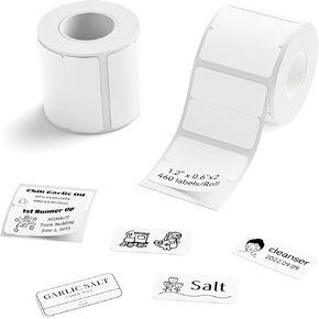 NIIMBOT Double Row Labels-2ROLLs (2Rolls-Labels-50x15x2)
