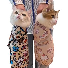 30 '' Cat Grooming Wrap ، بطانية للحيوانات الأليفة القطط ، لفائف ضبط النفس ، ذاتي ، مضاد للضرب ، مضاد للخلع ، غلاف مهدئ مضاد للطب ، قصاصات الأظافر (30 * 30inches ， 12-20 رطلاً)