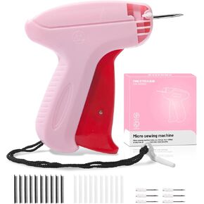 Stitch Gun for Clothes Comes with 6 Fine Needles,4000 Pcs Micro Fasteners(2000 White & 2000 Black).Stitch Gun Quick Clothing Fixer,Speedy Clothing Fixer