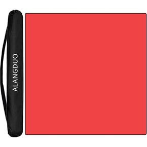 ALANGDUO Mahjong Mat with Black Carrying Bag, Anti Slip and Noise Reduction Table Cover for Mahjong, Poker, Card Games, Dominoes, Board Games, Slip Resistant Mat (Green)