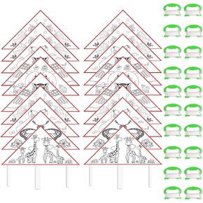 20 Pack DIY Coloring Pkites للأطفال الذين تتراوح أعمارهم بين 4-8 مع حصص دوارة-الفنون الإبداعية والمرح في الهواء الطلق ، والرسم وتزيين حزمة الطائرات الورقية ، وتصميم سهلة للحدائق والشواطئ وأعياد الميلاد والأحداث