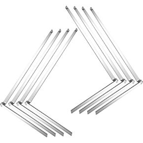 8 PCS 25 "Hangrails File Cabinet Rails تحتوي على 4 يسار 4 حقوق تكمل 4 أدراج متوافقة مع Hon July 1 ، 1996 و 530 Series و 500 Series Files Metal Pertical Pizers