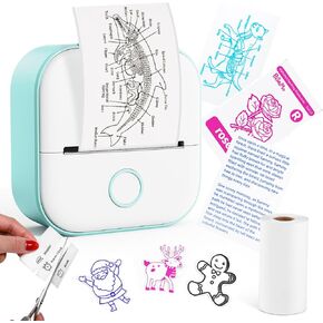 طابعة الملصقات التي تتذمر - T02 Mini Portable Thermal Printer Inkless Intonger Maker Machine Bluetooth Maker Pocket Print Fructure Forefor