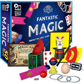 Fantastic Magic Set - 50 Easy Tricks with Video Instructions for Kids Age 6-12 | Magic Trick Set, Magic Toys & Beginner Magic Tricks