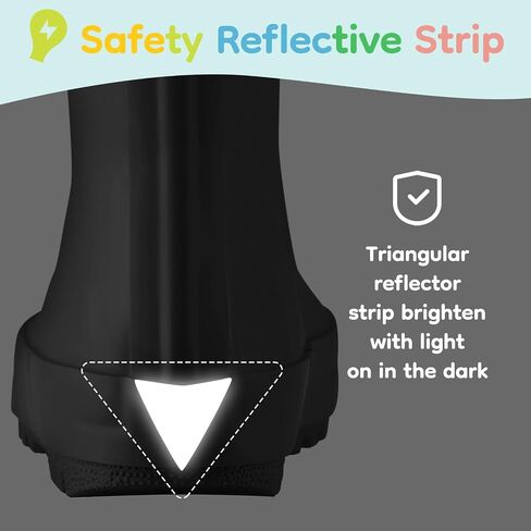 HISEA Light Up Rubber Rain Boots for Toddlers and Kids Boys Girls Lightwight Waterproof in Kuwait