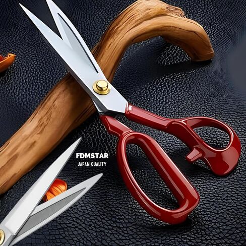 Professional Fabric Scissors 10'' - Heavy Duty Sewing Shears with High Carbon Steel Blades for Precise Cutting, Tailoring,Crafts, Industrial Strength Use, Sharp Precision Dressmaking Tools in Saudi Arabia