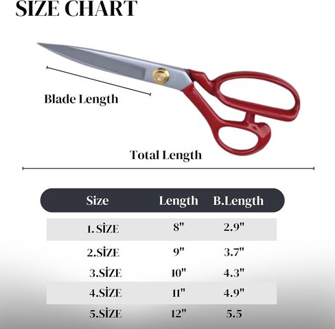 Professional Fabric Scissors 10'' - Heavy Duty Sewing Shears with High Carbon Steel Blades for Precise Cutting, Tailoring,Crafts, Industrial Strength Use, Sharp Precision Dressmaking Tools in Saudi Arabia