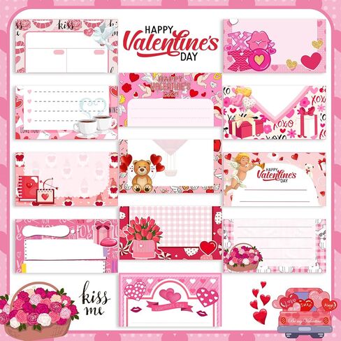 Lincia 36 Pack Valentine's Day Mini Notepads Valentines Gifts Bulk 3.94 x 2.95 Inch Red Pink Heart Small Notebook Valentines Party Favors for Kids School Teacher Student Classroom Supplies(Love) in Kuwait