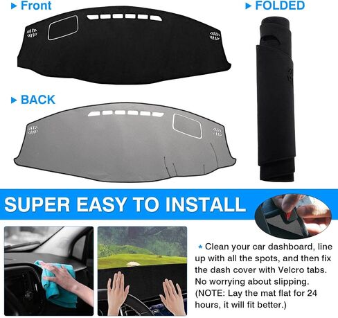 Autorder Dashboard Cover Mat for 2023 2024 2025 Honda HR-V HRV Accessories Dash Cover Flannel Dash Mat Sunshade Glare UV Rays Protector in Saudi Arabia