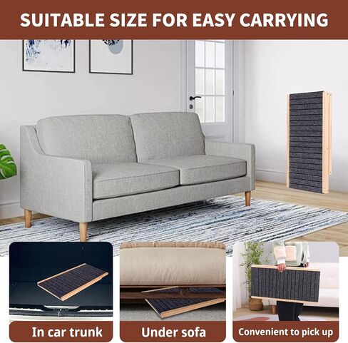 Adjustable Wooden Pet Ramp with Non-Slip Surface, Foldable Dog Ramp for Indoor Use in Saudi Arabia