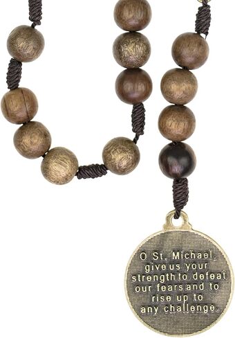 Intercession St Michael Sacred Handmade Solid Wood Chaplet in Saudi Arabia