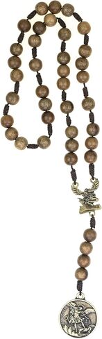 Intercession St Michael Sacred Handmade Solid Wood Chaplet in Saudi Arabia