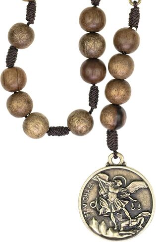 Intercession St Michael Sacred Handmade Solid Wood Chaplet in Saudi Arabia