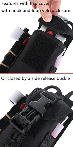 SABADO Tactical Blow Out Med Pouch Bleeder Emergency First Aid Kit MOLLE Clip Trauma Shears Tourniquet Holder Empty IFAK Pouch (Kit Not Included) Security Survival Gear in Kuwait