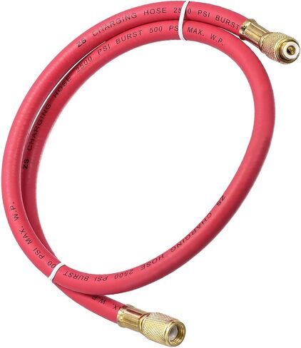 YOKIVE 1/4 SAE Flare AC Refrigerant Charging Hoses, 2.95Ft Length 500PSI Thread | Great for Air Condition System Maintenance (Yellow) in Saudi Arabia