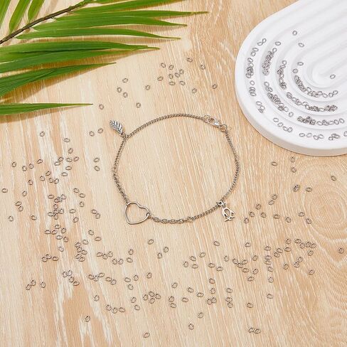 DICOSMETIC 1000Pcs Jump Rings Stainless Steel Small O Rings 3x2.5mm Jewelry Round Rings Open Jump Rings Metal Jump Rings Bulk for DIY Crafts Keychain Jewelry Making and Repair in Saudi Arabia