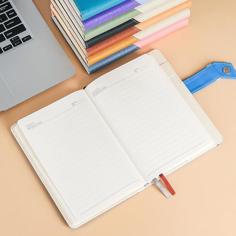 ZXHQ Lined Journal Notebook for Writing, Hardcover(21 cm x 15.5 cm) Leather Journal for Women Men, Dual-Tone Design, 100 Gsm Thick Paper, with Inner Pocket - Purple in Saudi Arabia