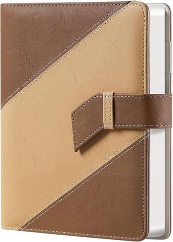 ZXHQ Lined Journal Notebook for Writing, Hardcover(21 cm x 15.5 cm) Leather Journal for Women Men, Dual-Tone Design, 100 Gsm Thick Paper, with Inner Pocket - Purple in Saudi Arabia